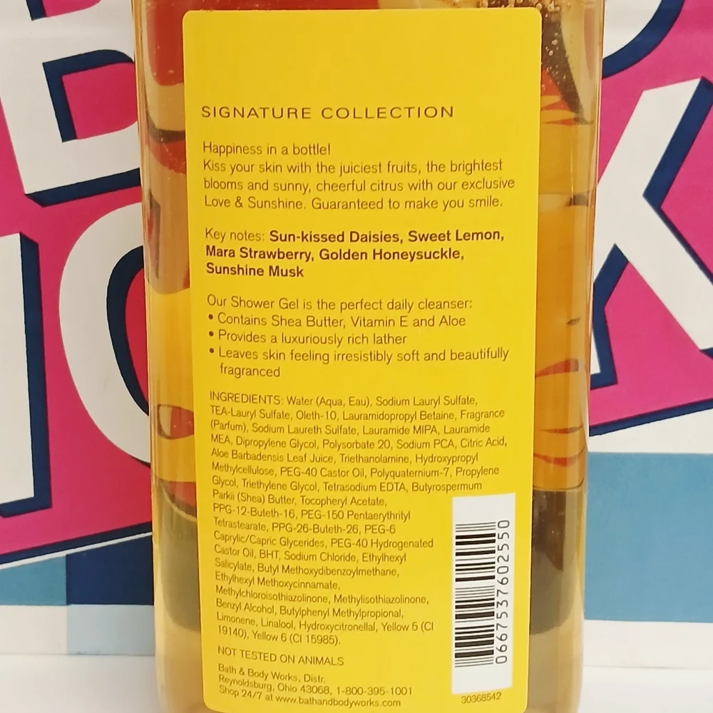 Bath and Body Works Love & Sunshine Shower Gel - Picture 4 of 4